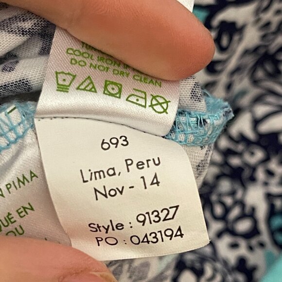 Lilly Pulitzer Women Pima Cotton Peru Juliet Hippy Hippy Tropical Preppy Dress S - Picture 12 of 12